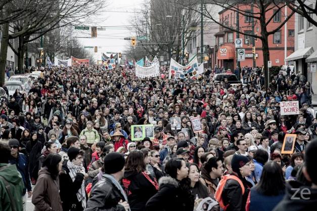 Annual March for Missing and Murdered Indigenous Women, Vancouver 2014